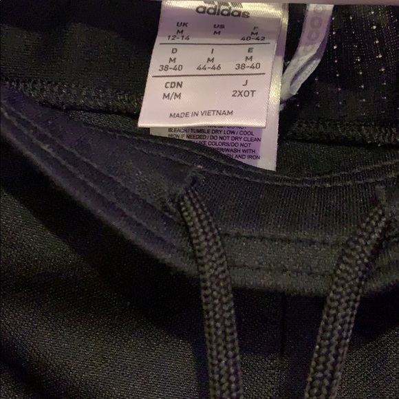 Black and white adidas pants Size M - Picture 2 of 2
